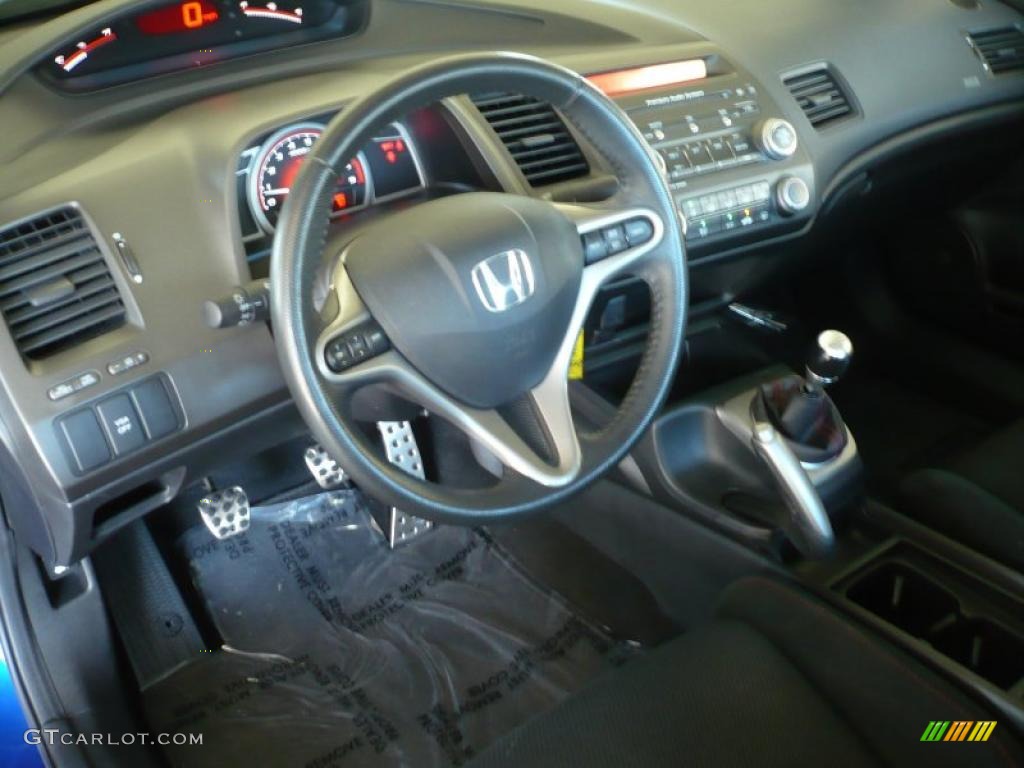 2008 Civic Si Sedan - Fiji Blue Pearl / Black photo #24