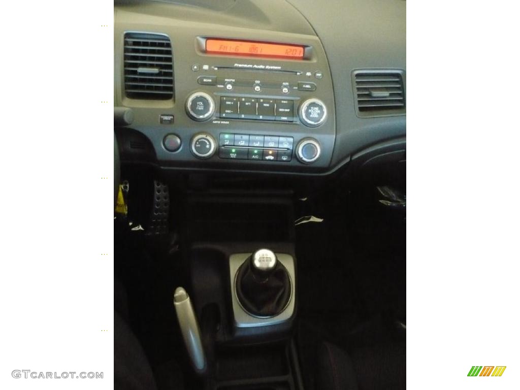 2008 Civic Si Sedan - Fiji Blue Pearl / Black photo #28