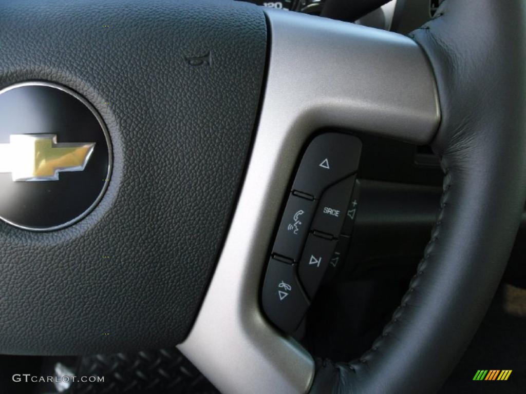 2011 Silverado 1500 LT Extended Cab - Blue Granite Metallic / Ebony photo #11