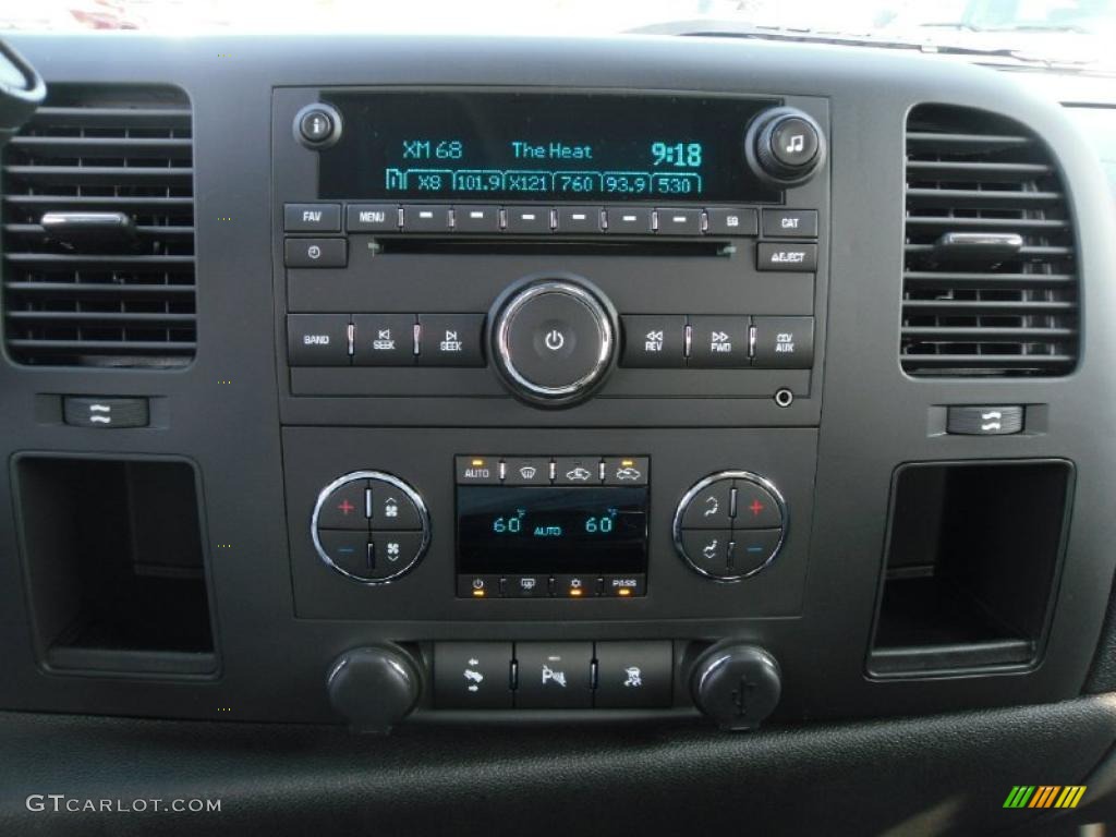 2011 Silverado 1500 LT Extended Cab - Blue Granite Metallic / Ebony photo #14