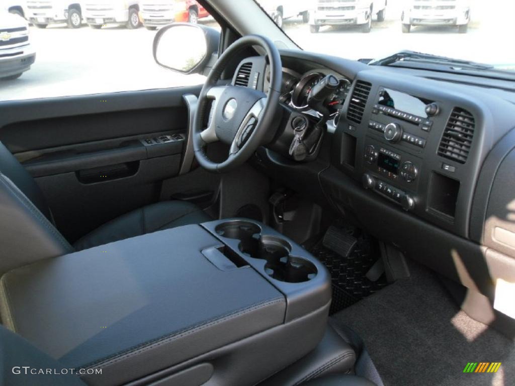 2011 Silverado 1500 LT Extended Cab - Blue Granite Metallic / Ebony photo #22