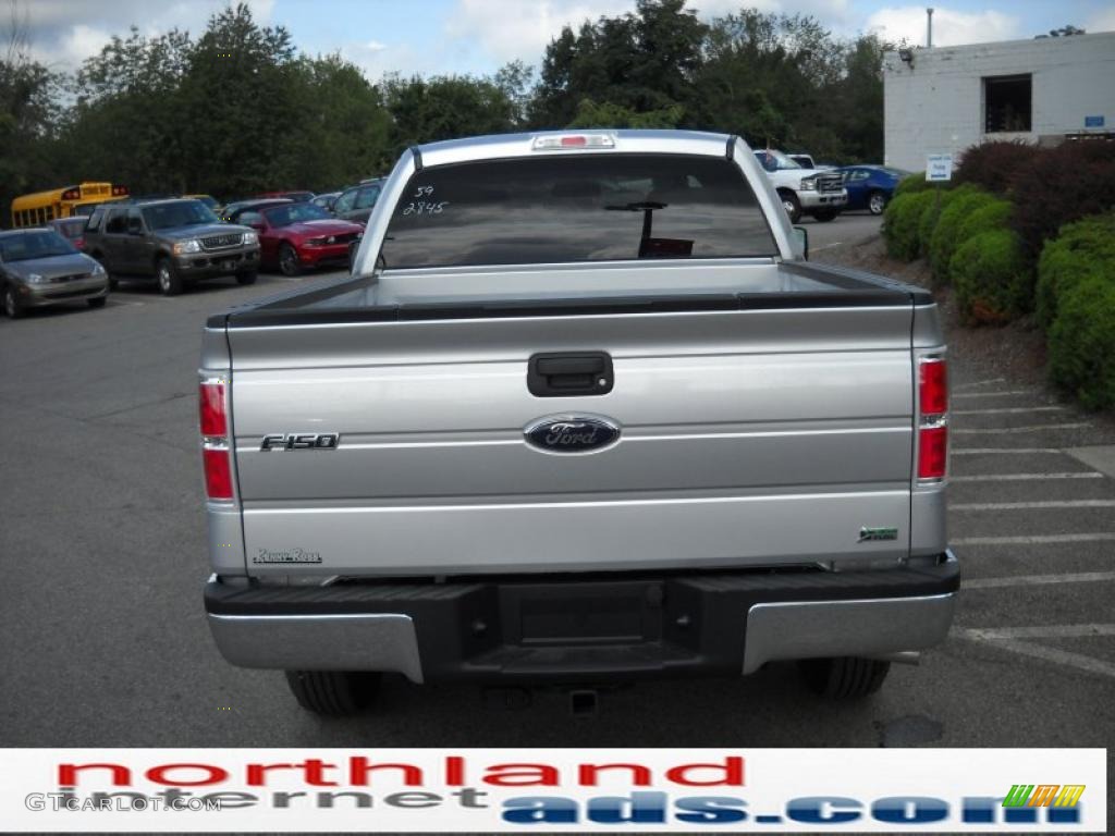 2010 F150 XLT SuperCab 4x4 - Ingot Silver Metallic / Medium Stone photo #7