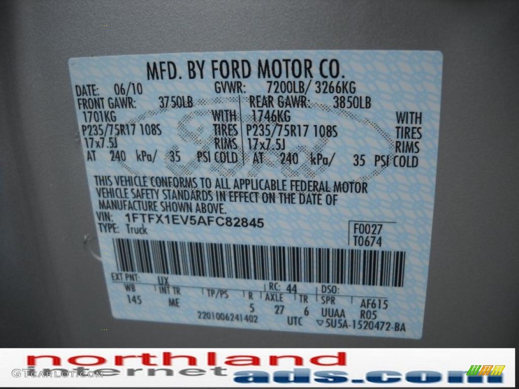 2010 F150 XLT SuperCab 4x4 - Ingot Silver Metallic / Medium Stone photo #12