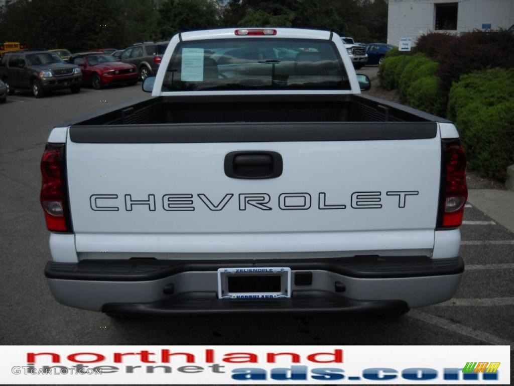 2006 Silverado 1500 Regular Cab 4x4 - Summit White / Dark Charcoal photo #7