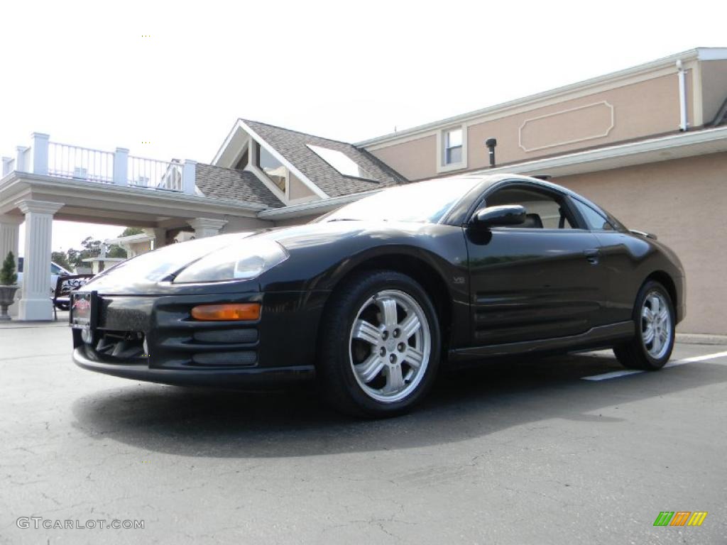 2001 Eclipse GT Coupe - Kalapana Black / Black photo #10