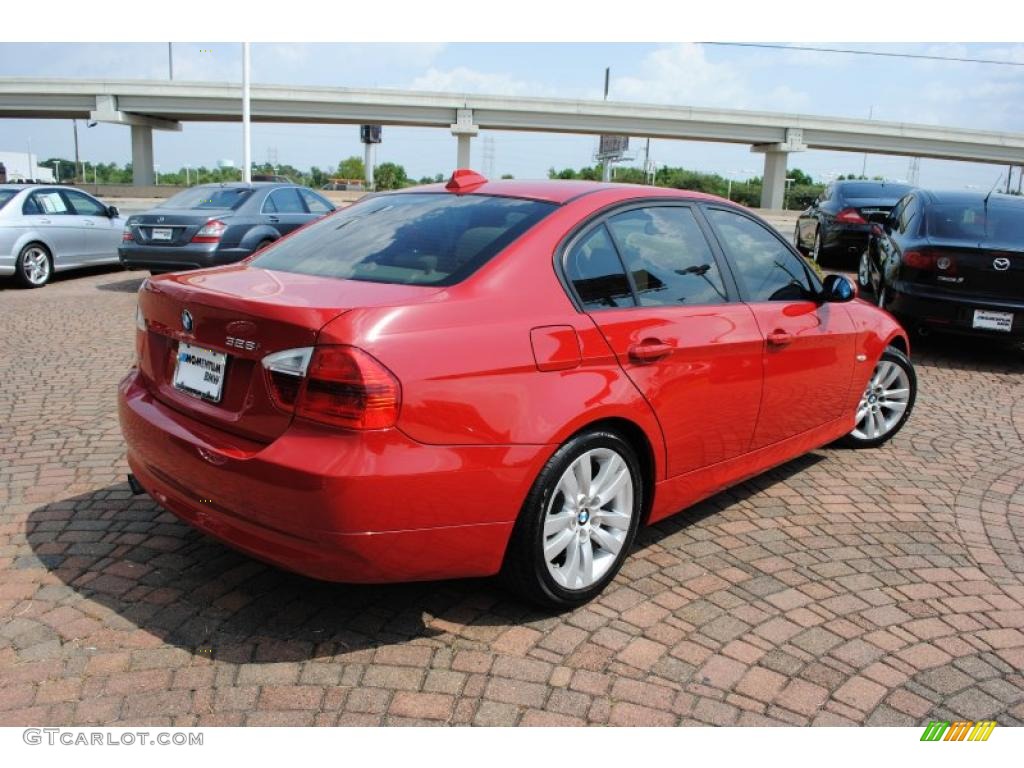 2007 3 Series 328i Sedan - Crimson Red / Beige photo #5