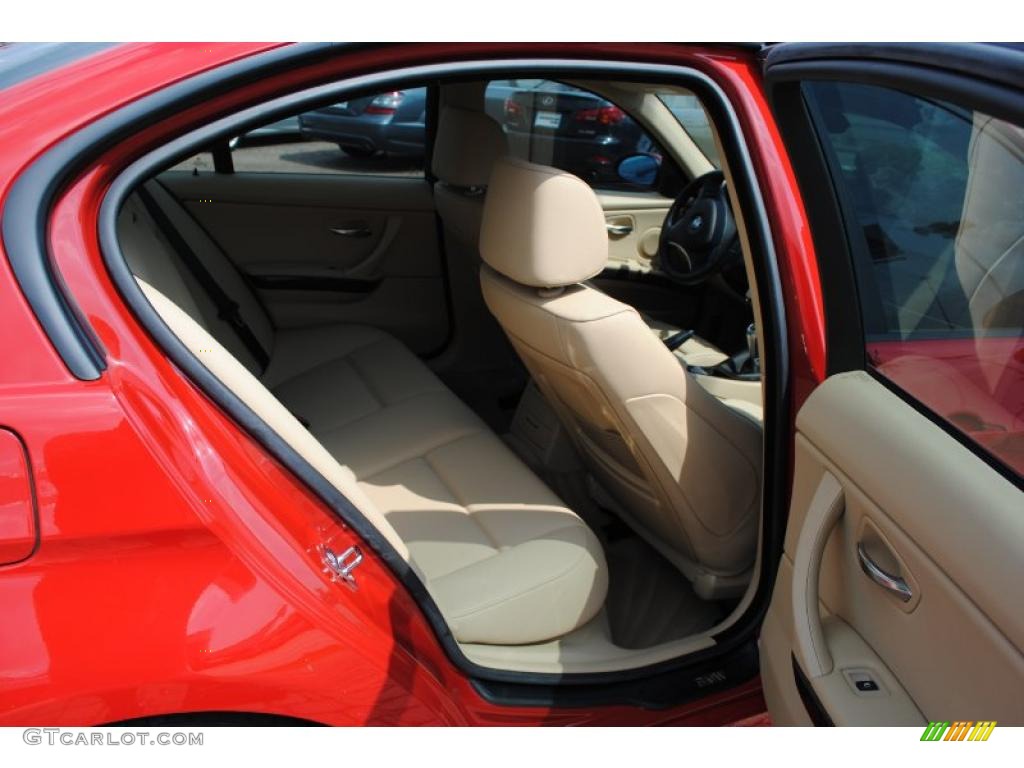 2007 3 Series 328i Sedan - Crimson Red / Beige photo #10