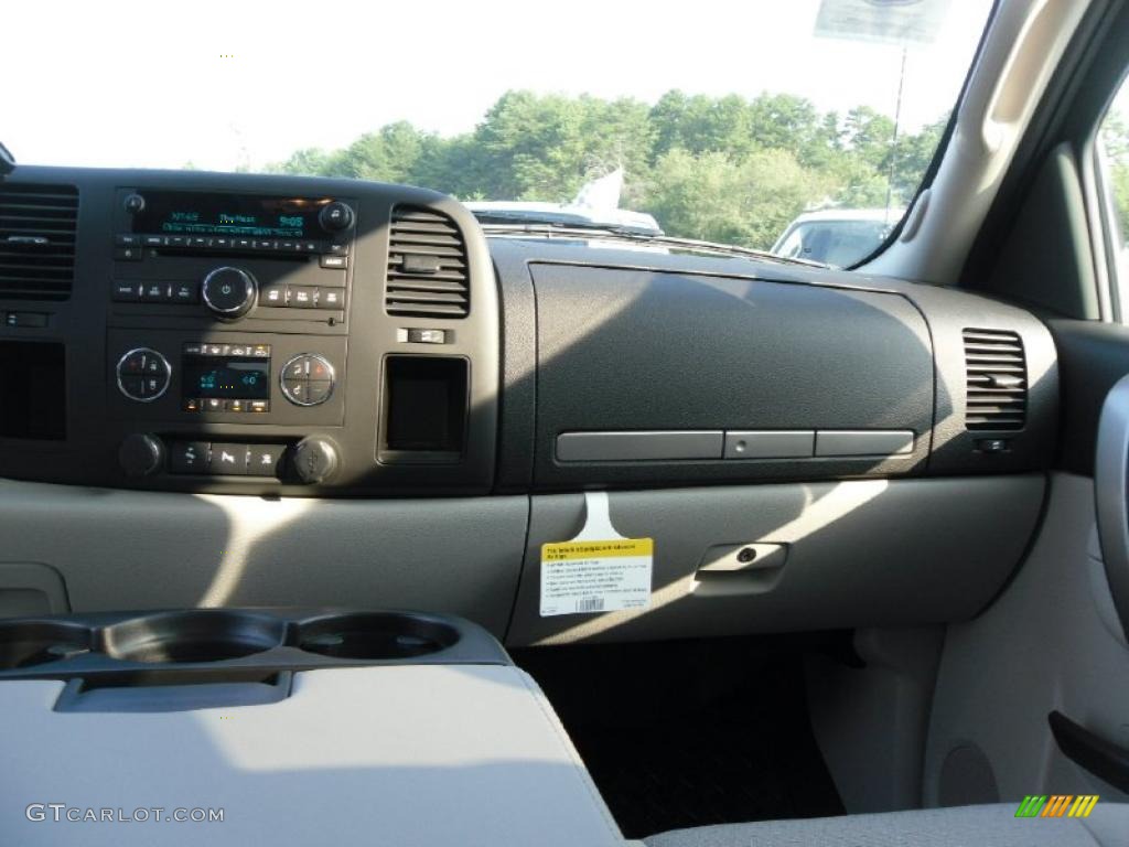 2010 Silverado 1500 LT Extended Cab - Black / Light Titanium/Ebony photo #15