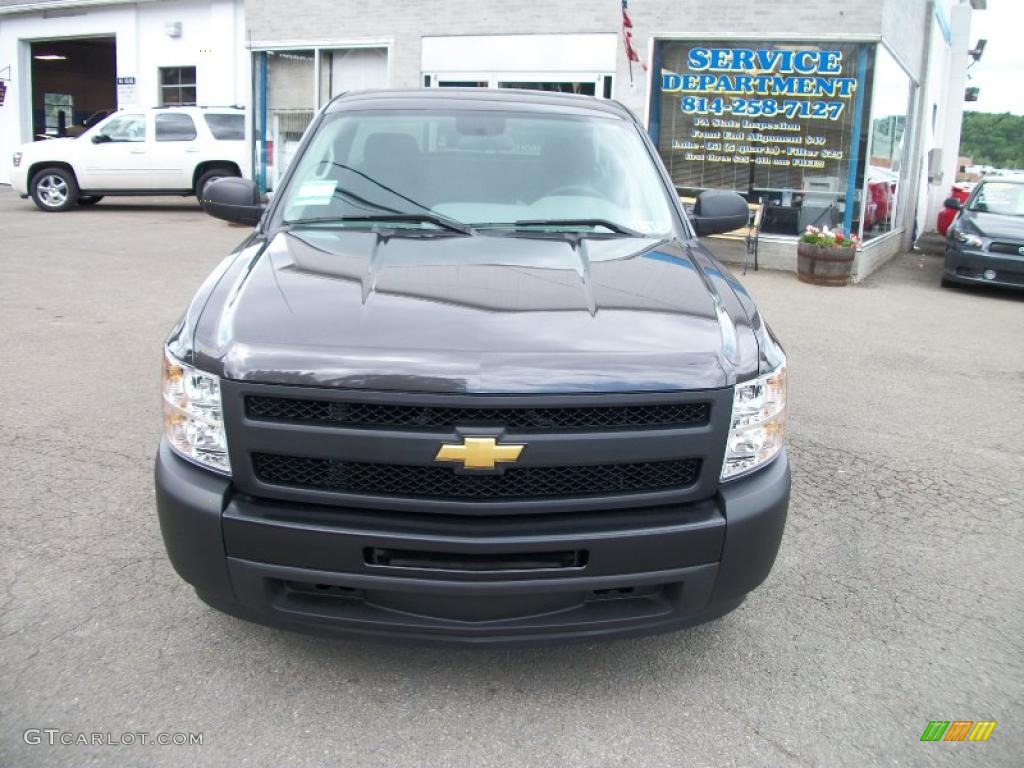 2010 Silverado 1500 Regular Cab - Taupe Gray Metallic / Dark Titanium photo #7