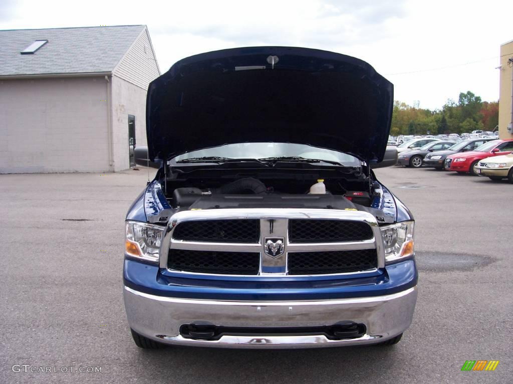 2009 Ram 1500 SLT Crew Cab 4x4 - Deep Water Blue Pearl / Dark Slate Gray photo #9