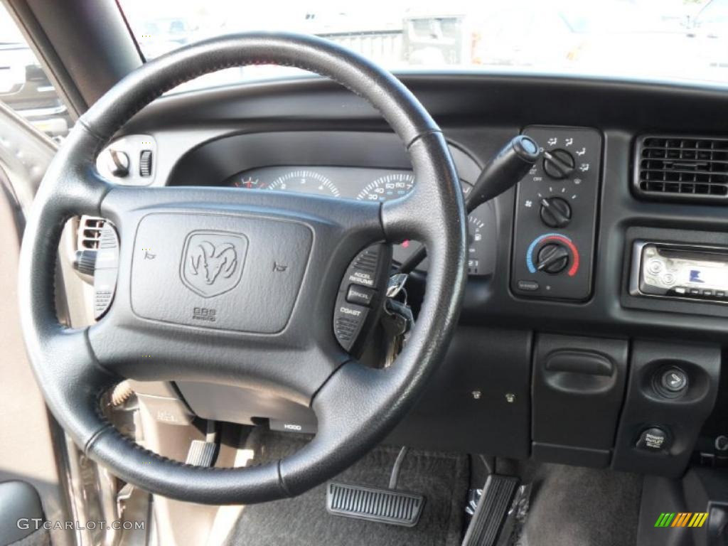 2001 Ram 1500 SLT Club Cab - Graphite Gray Metallic / Agate photo #13