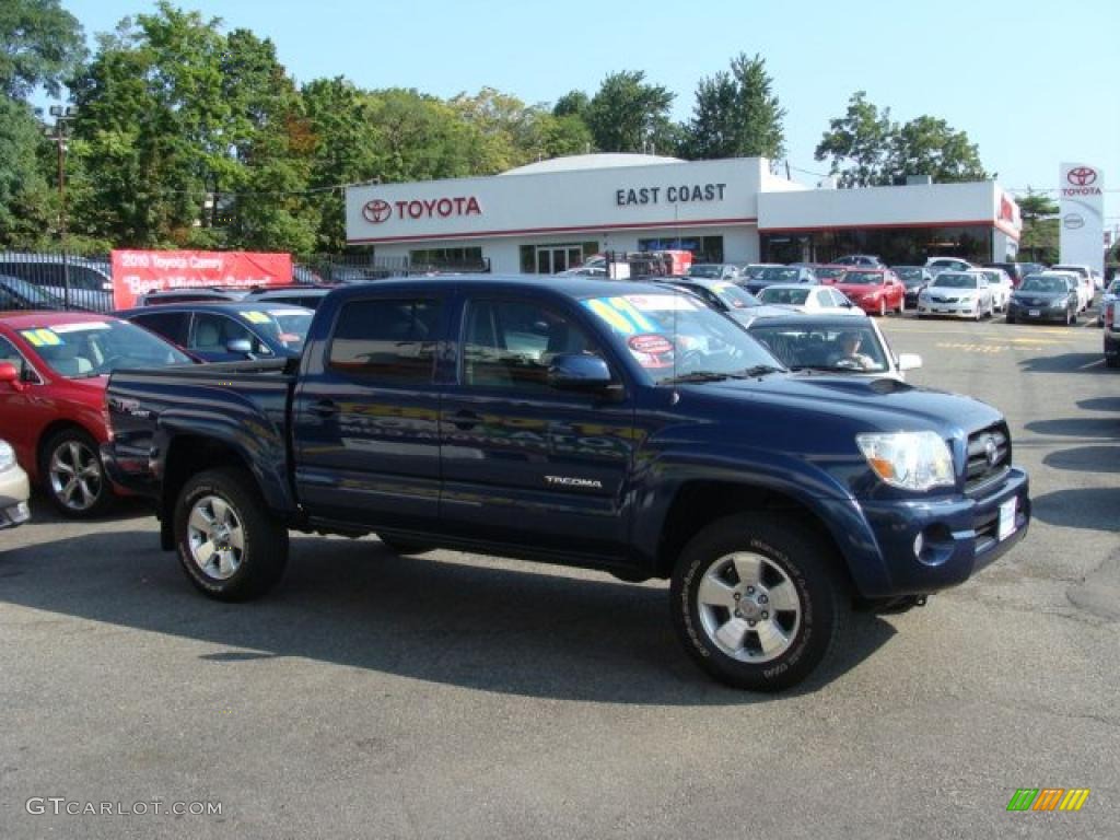 2007 Tacoma V6 TRD Sport Double Cab 4x4 - Indigo Ink Pearl / Graphite Gray photo #1