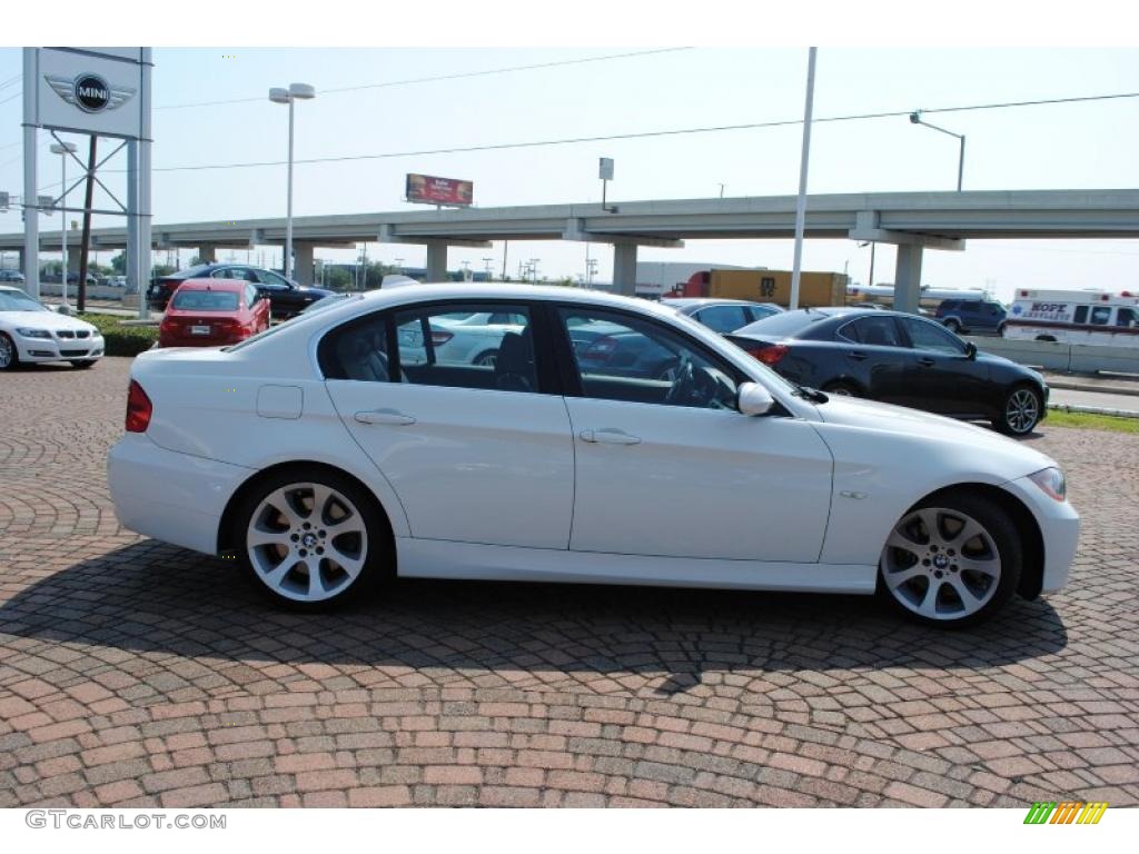 2008 3 Series 335i Sedan - Alpine White / Black photo #6