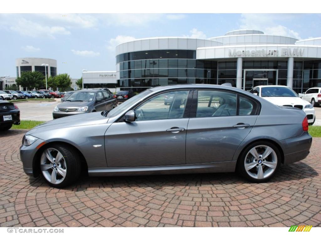 2009 3 Series 335i Sedan - Space Grey Metallic / Grey photo #2