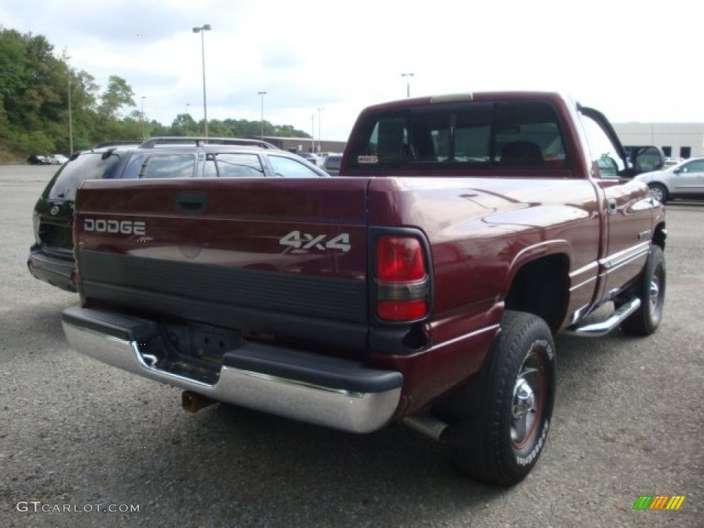 2000 Ram 1500 SLT Regular Cab 4x4 - Dark Garnet Red Pearlcoat / Agate photo #2