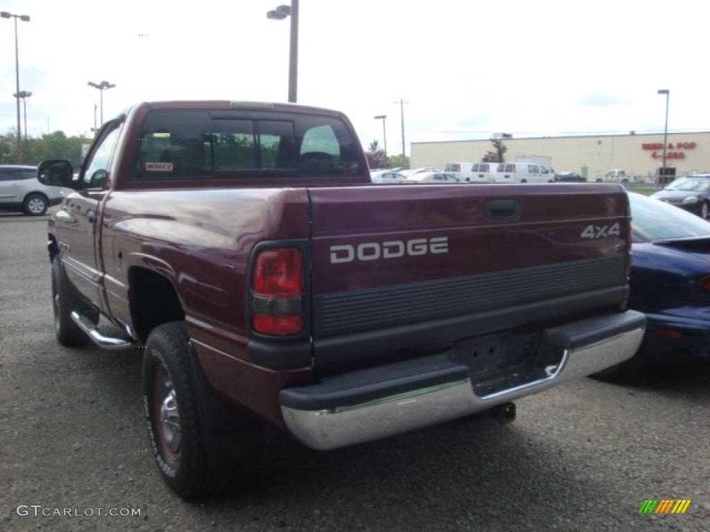 2000 Ram 1500 SLT Regular Cab 4x4 - Dark Garnet Red Pearlcoat / Agate photo #4