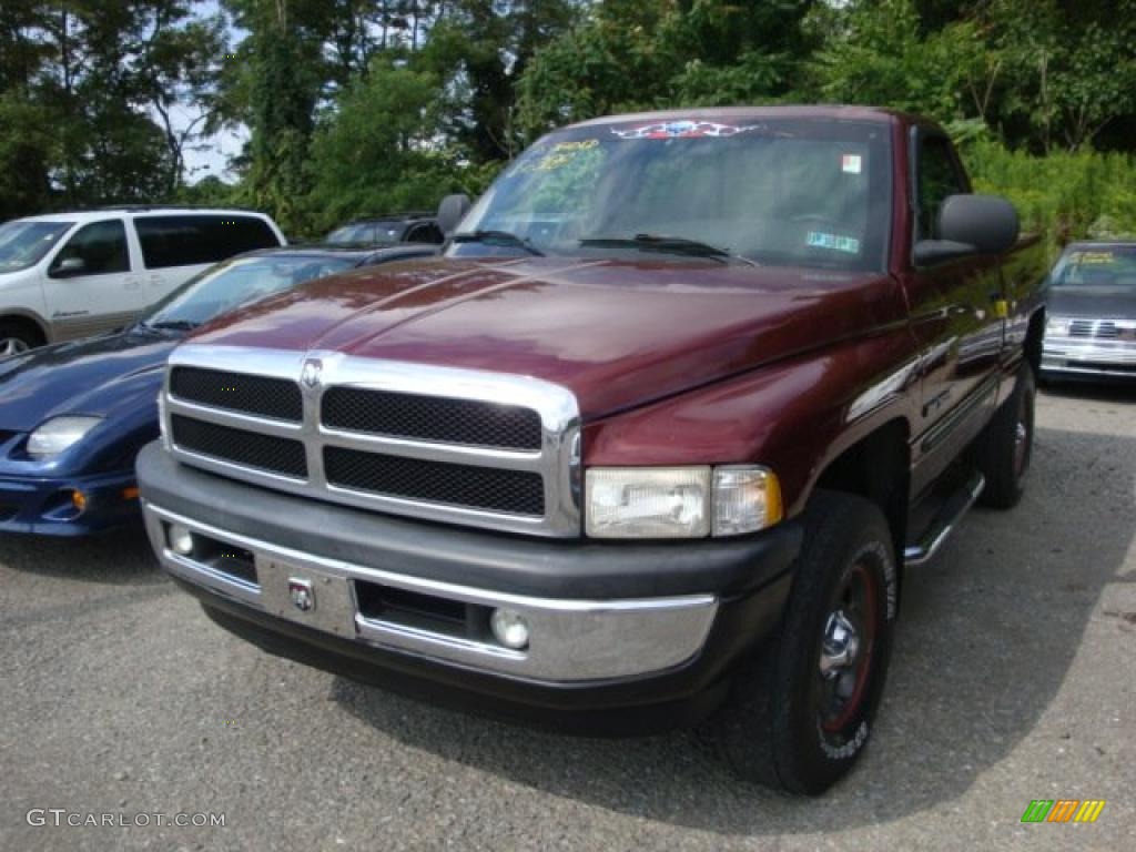 2000 Ram 1500 SLT Regular Cab 4x4 - Dark Garnet Red Pearlcoat / Agate photo #5