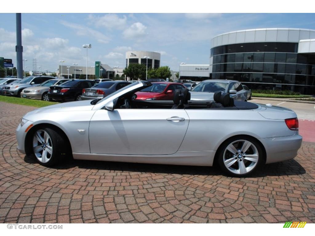 2009 3 Series 335i Convertible - Titanium Silver Metallic / Black photo #2