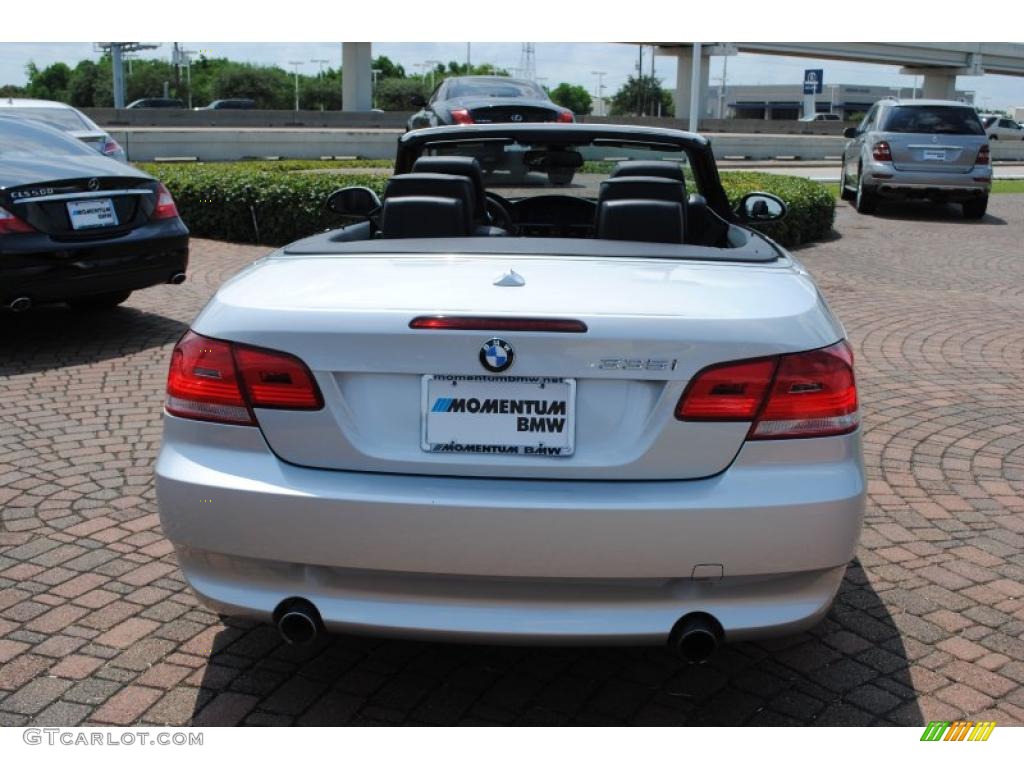2009 3 Series 335i Convertible - Titanium Silver Metallic / Black photo #4