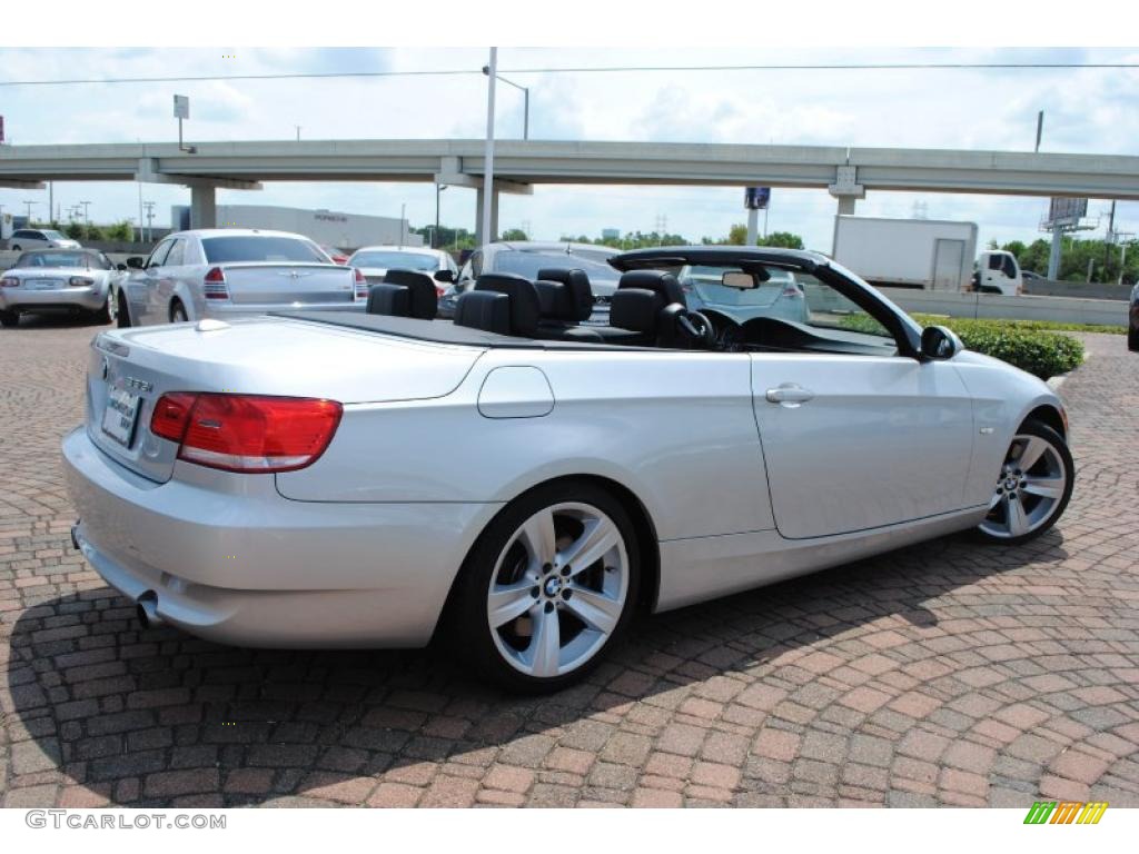 2009 3 Series 335i Convertible - Titanium Silver Metallic / Black photo #5