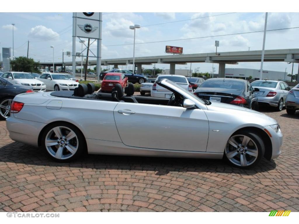 2009 3 Series 335i Convertible - Titanium Silver Metallic / Black photo #6