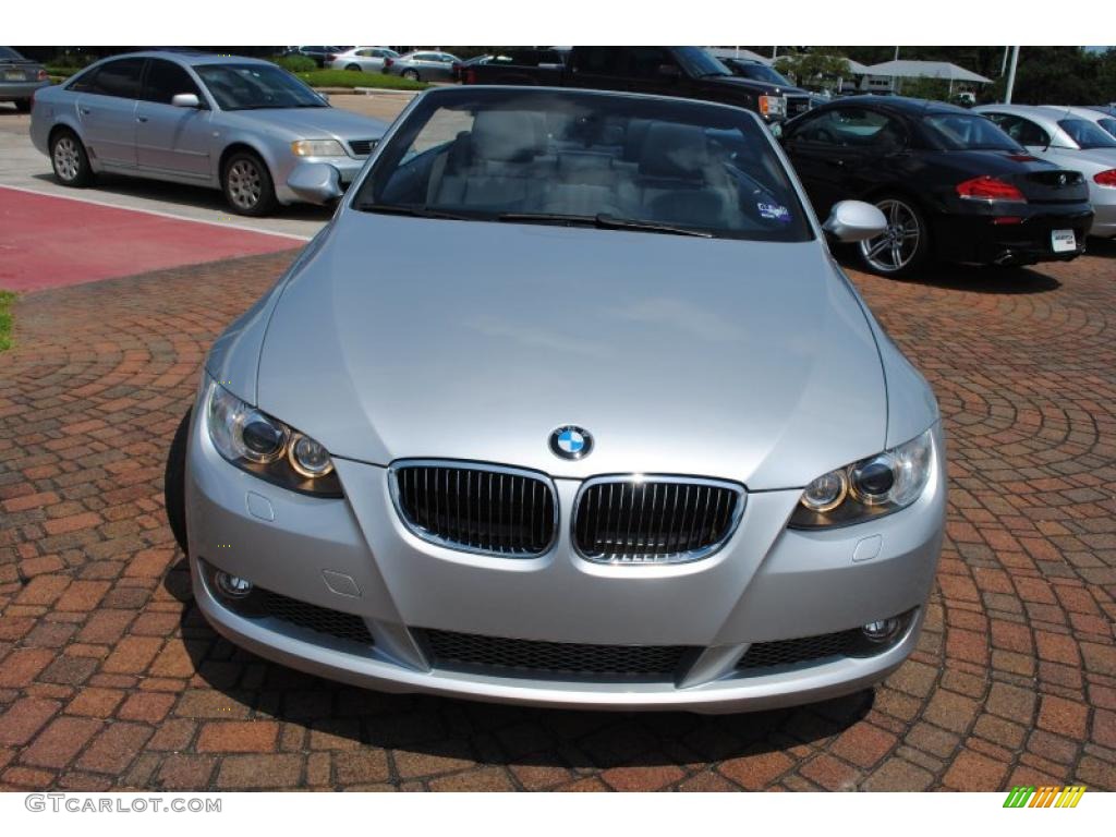 2009 3 Series 335i Convertible - Titanium Silver Metallic / Black photo #8