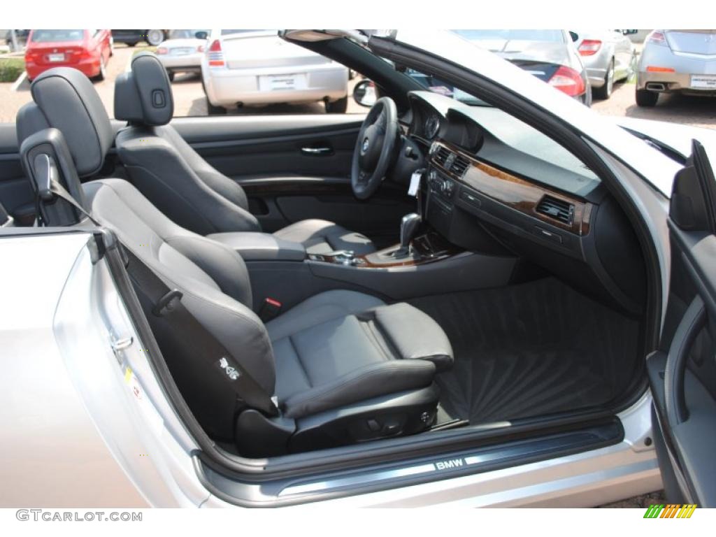 2009 3 Series 335i Convertible - Titanium Silver Metallic / Black photo #9