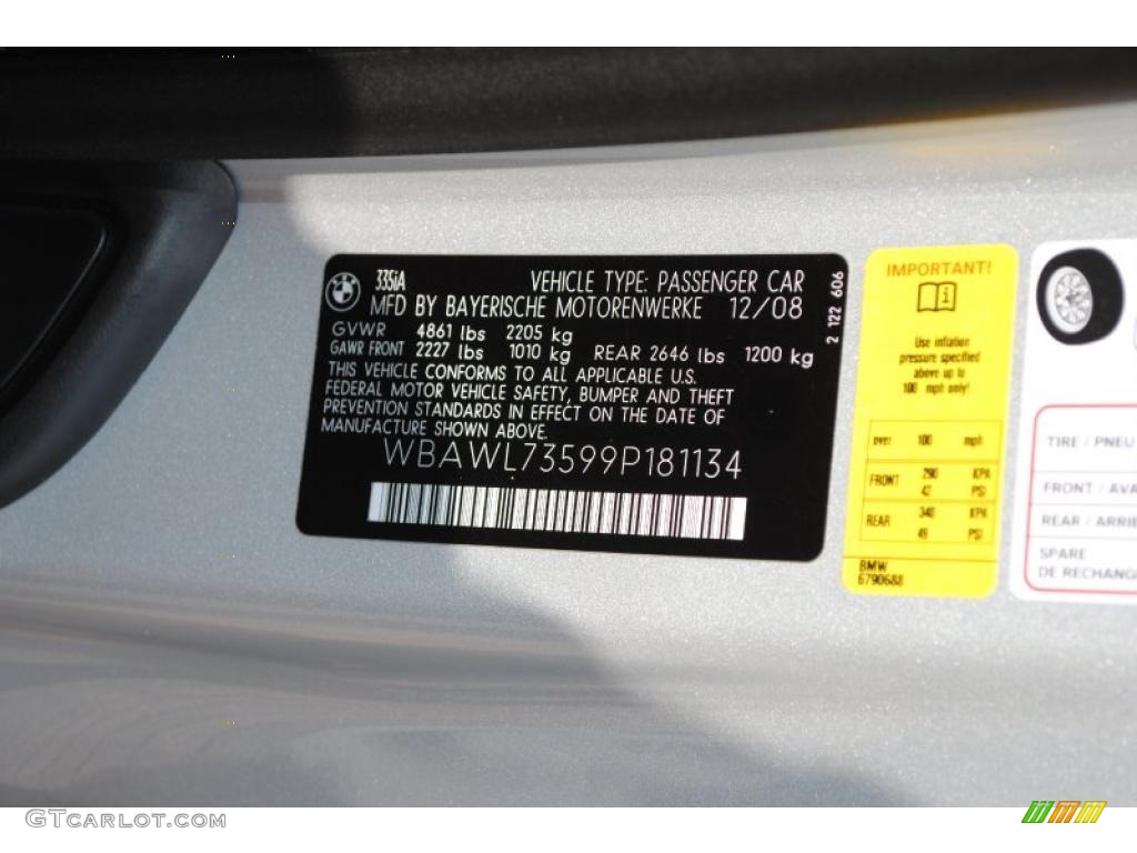 2009 3 Series 335i Convertible - Titanium Silver Metallic / Black photo #13