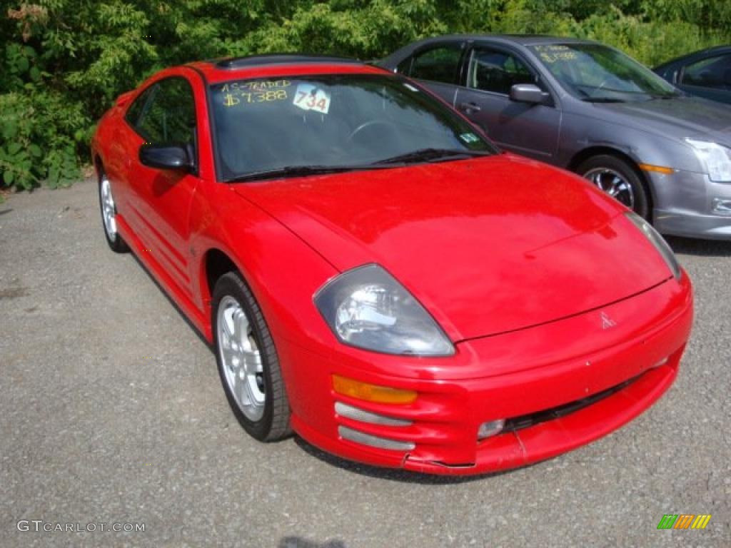 2001 Eclipse GT Coupe - Saronno Red / Black photo #1