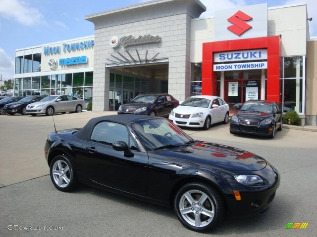 2006 MX-5 Miata Roadster - Brilliant Black / Black photo #1