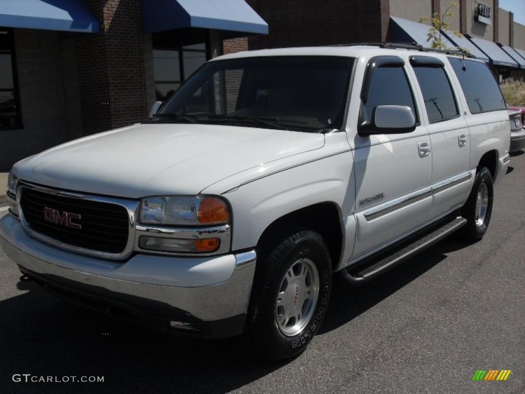 2000 Yukon XL SLT 4x4 - Summit White / Medium Dark Oak photo #2