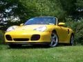 2004 Speed Yellow Porsche 911 Turbo Cabriolet  photo #1