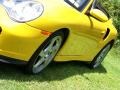 2004 Speed Yellow Porsche 911 Turbo Cabriolet  photo #11
