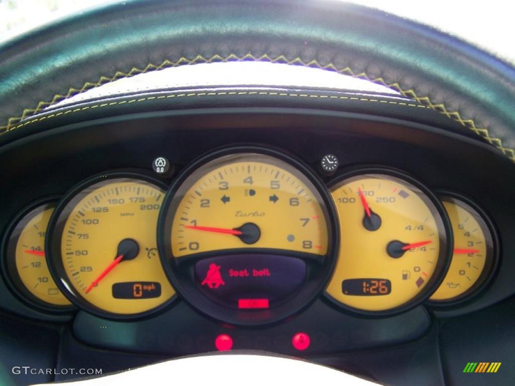 2004 911 Turbo Cabriolet - Speed Yellow / Black photo #23