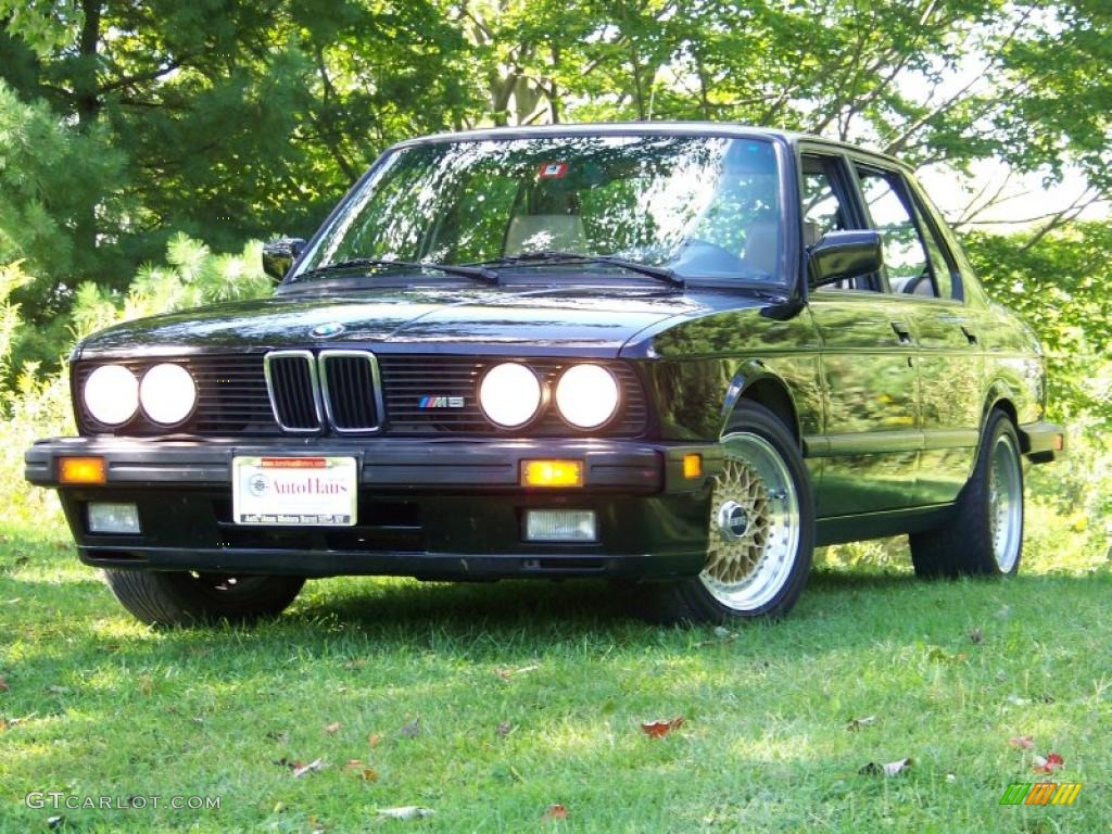 1988 M5 Sedan - Jet Black / Tan photo #1