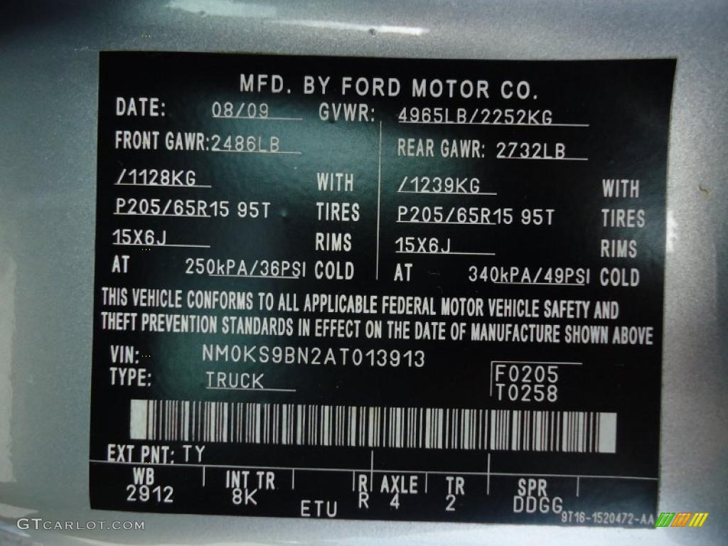 2010 Transit Connect XLT Passenger Wagon - Silver Metallic / Dark Gray photo #38