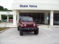 2007 Red Rock Crystal Pearl Jeep Wrangler Unlimited Sahara 4x4  photo #1
