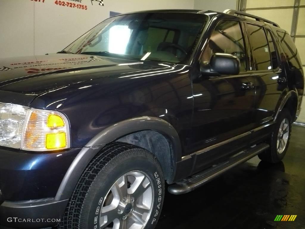 2003 Explorer XLT 4x4 - True Blue Metallic / Graphite Grey photo #3