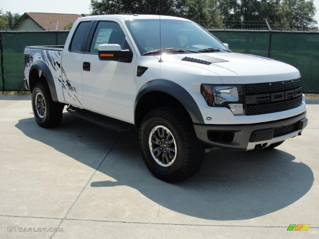 2010 F150 SVT Raptor SuperCab 4x4 - Oxford White / Raptor Black photo #1