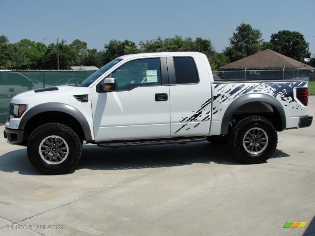 2010 F150 SVT Raptor SuperCab 4x4 - Oxford White / Raptor Black photo #6