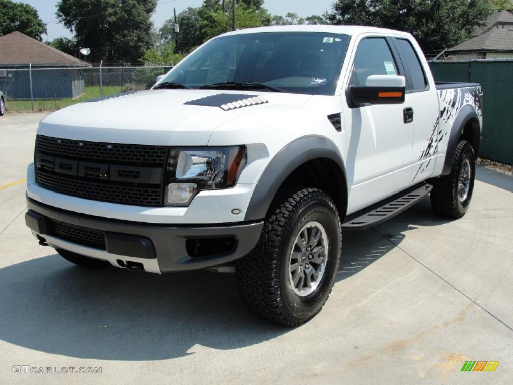 2010 F150 SVT Raptor SuperCab 4x4 - Oxford White / Raptor Black photo #7