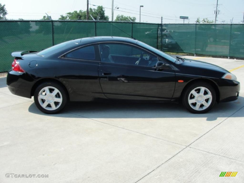 2001 Cougar V6 - Black / Medium Graphite photo #2