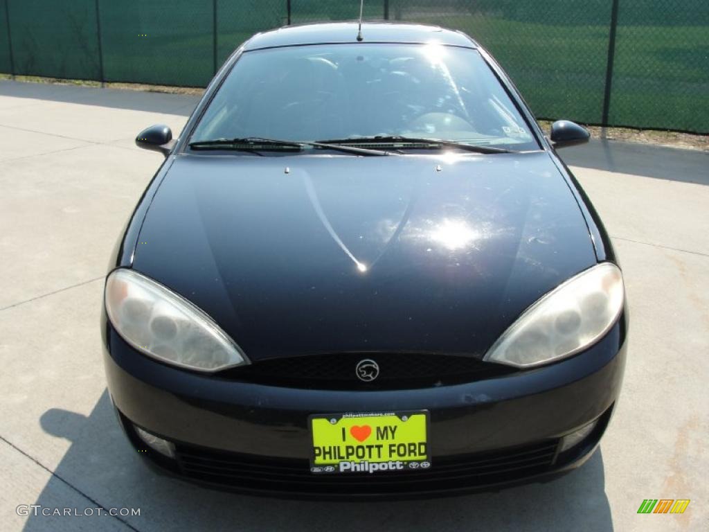 2001 Cougar V6 - Black / Medium Graphite photo #8