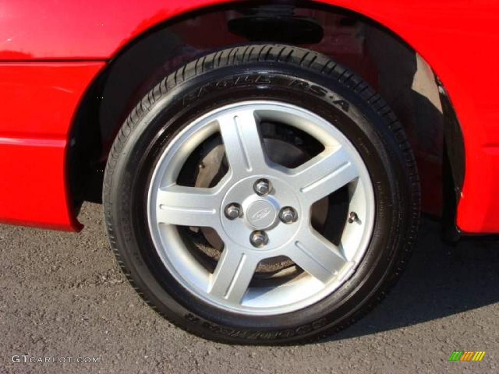 2003 Escort ZX2 Coupe - Bright Red / Dark Charcoal photo #9