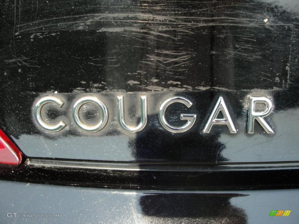 2001 Cougar V6 - Black / Medium Graphite photo #22
