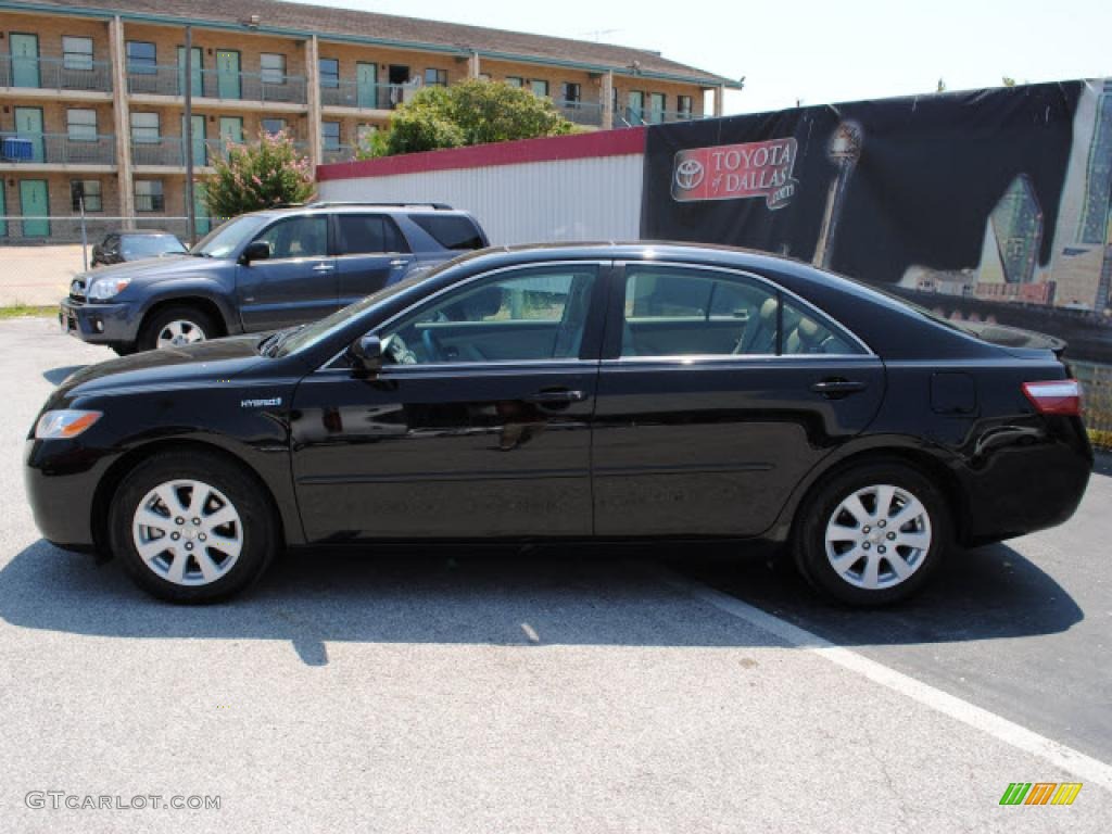 2008 Camry Hybrid - Black / Ash photo #8