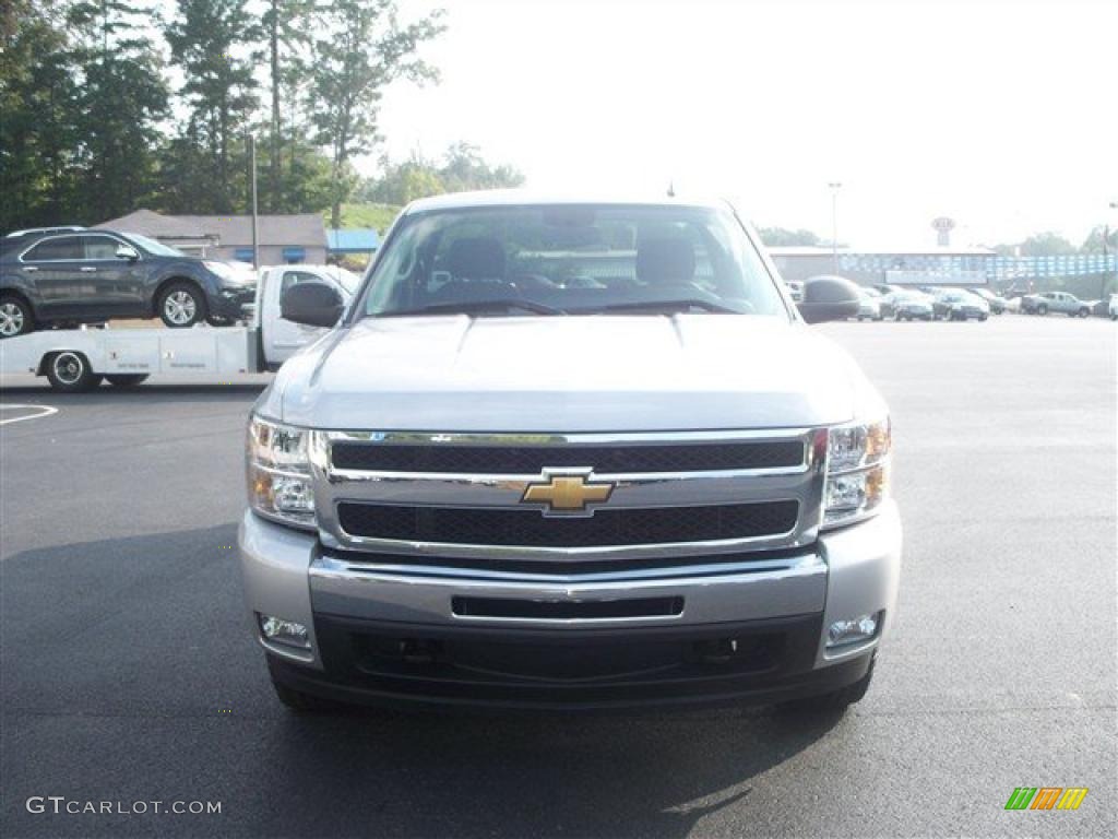 2011 Silverado 1500 LT Regular Cab 4x4 - Sheer Silver Metallic / Ebony photo #3