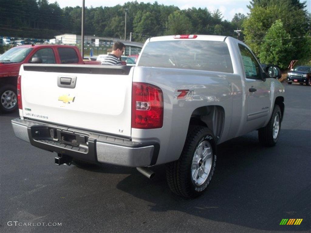 2011 Silverado 1500 LT Regular Cab 4x4 - Sheer Silver Metallic / Ebony photo #6
