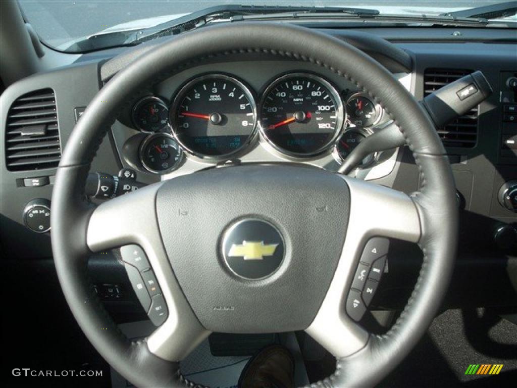 2011 Silverado 1500 LT Regular Cab 4x4 - Sheer Silver Metallic / Ebony photo #17