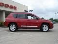 2010 Inferno Red Crystal Pearl Jeep Compass Latitude 4x4  photo #2